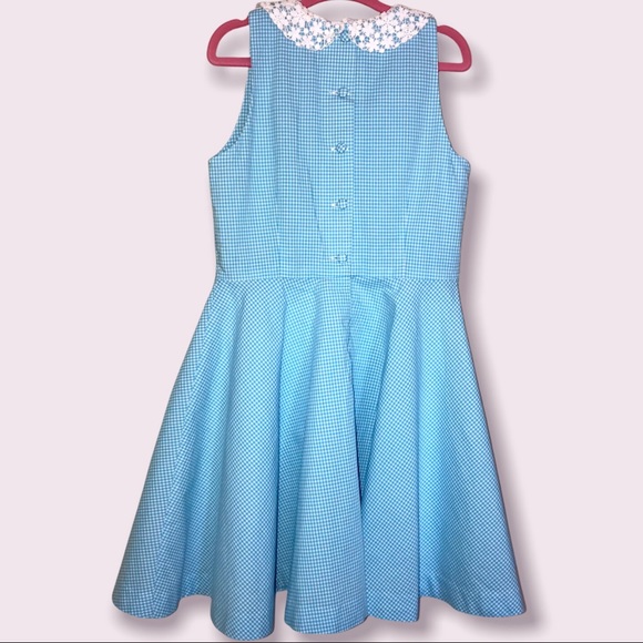 Sz 6 Polo Ralph Lauren Dress blue gingham - Picture 2 of 5